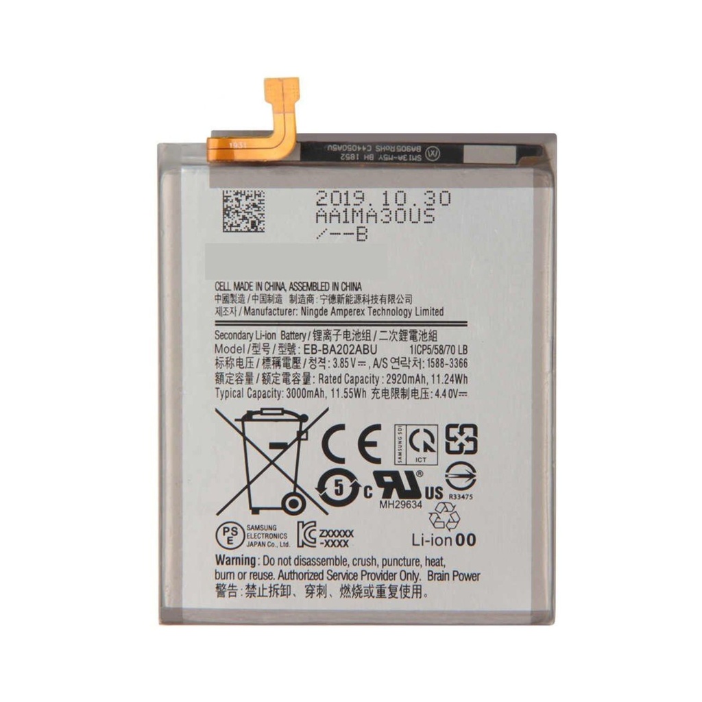 [BAT-015] Bateria Samsung A20 / A30 / A30s / A50 Certificada
