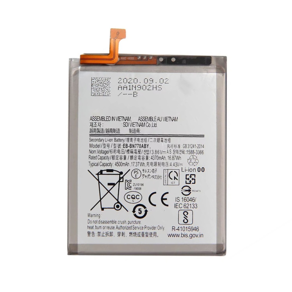 Bateria Samsung Note 10 Lite Certificada