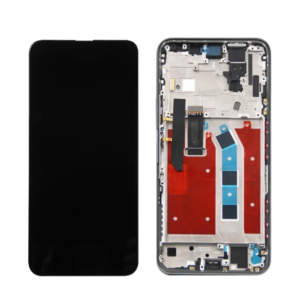 Pantalla Huawei Y9a Con Marco Plateado