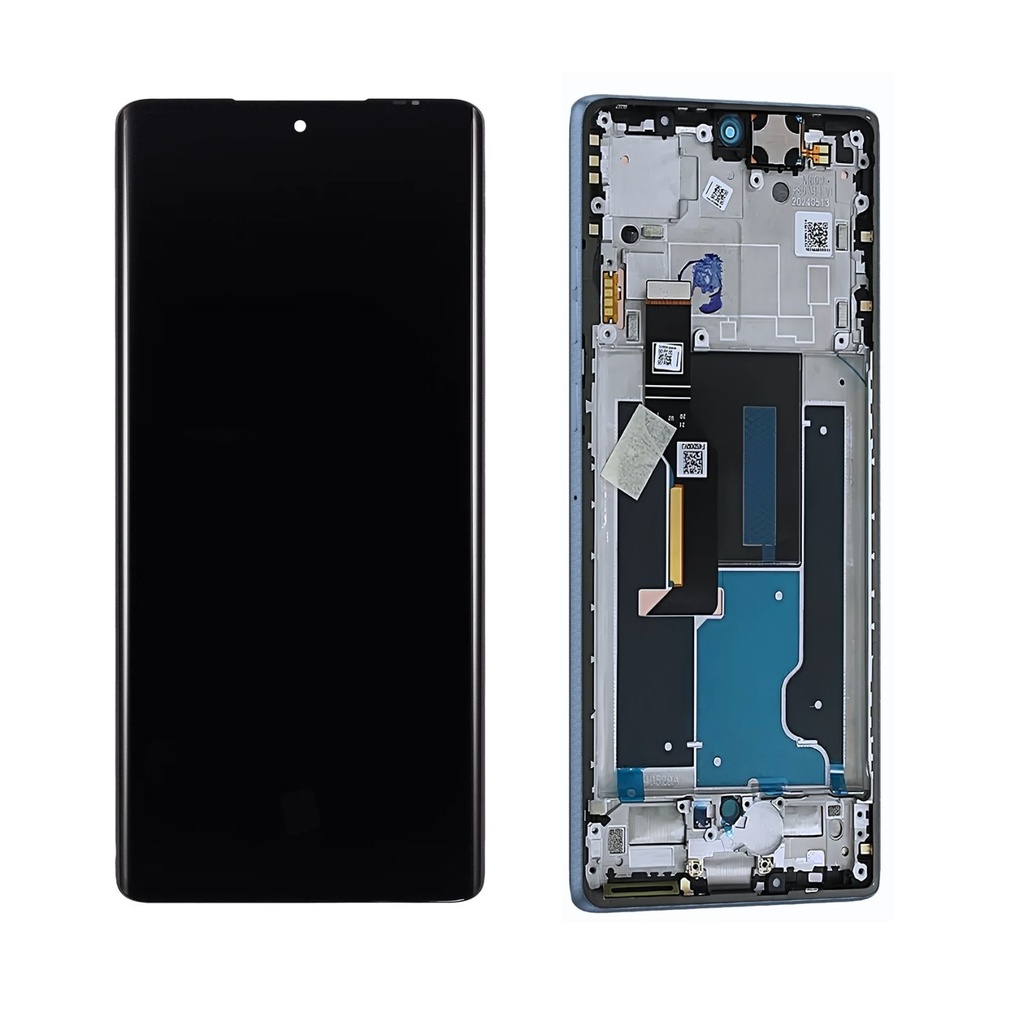Pantalla Motorola Edge 50 Fusion Oled Con Marco Azul