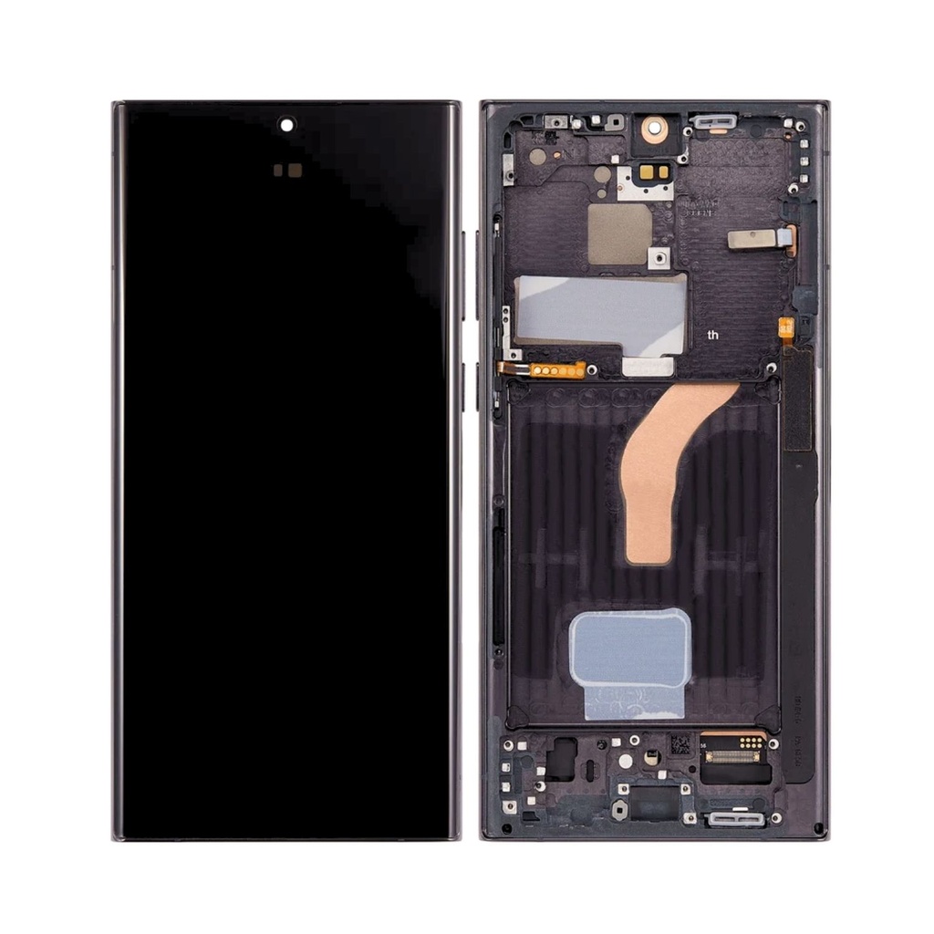 Pantalla Samsung S22 ultra Oled Con Marco Negro