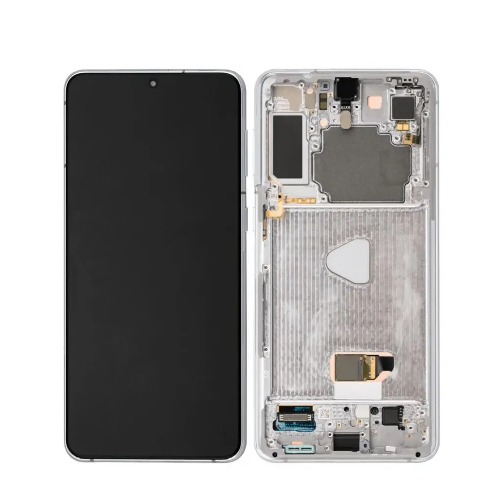 Pantalla Samsung S21 Ultra 5G Oled Con Marco Plateado