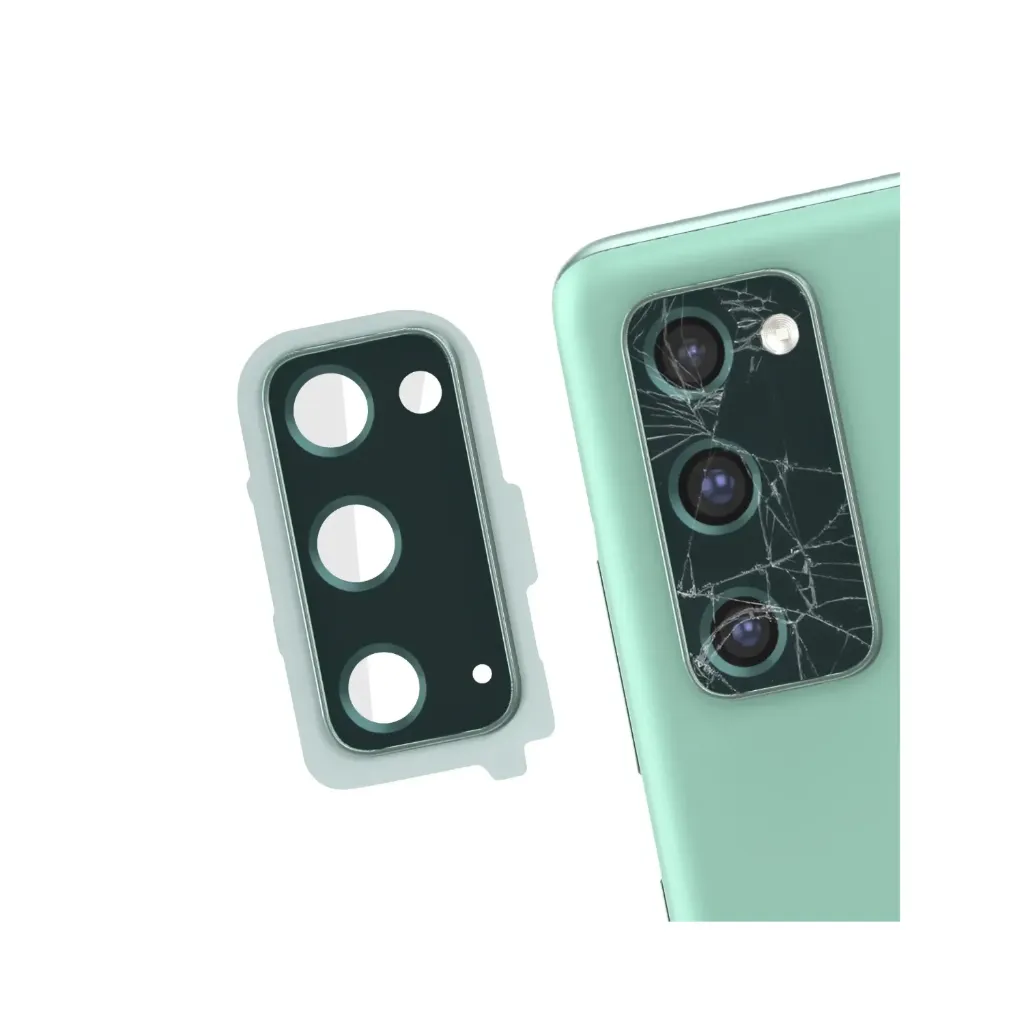 Vidrio de Camara con Base Metálico S20 FE Verde Menta