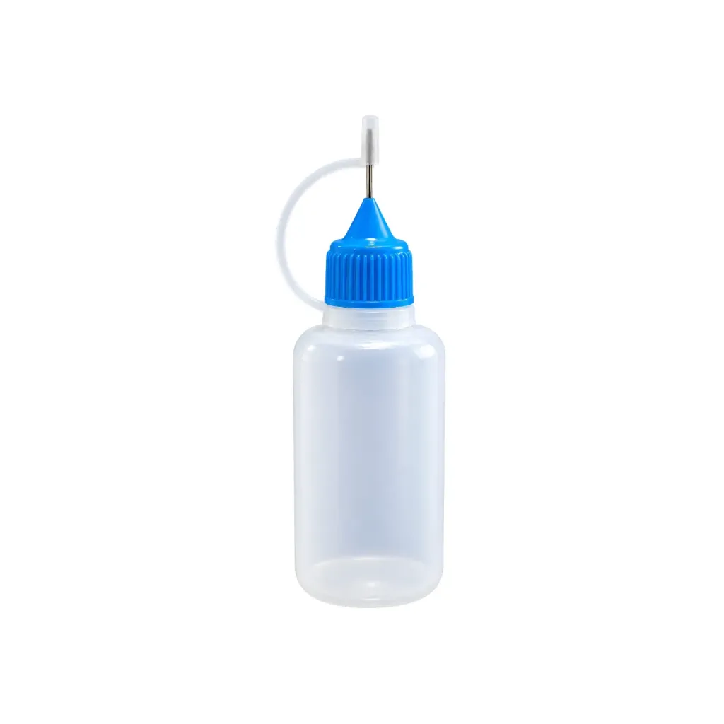 Gotero plastico con punta de aguja y tapon de 25ml